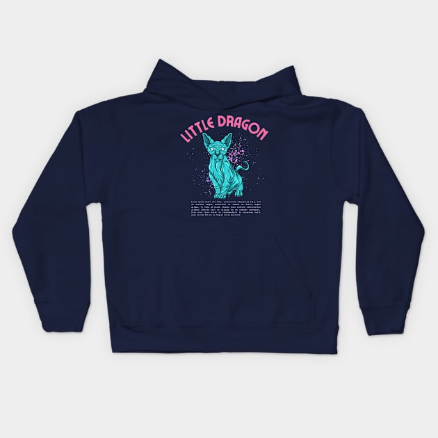 little dragon Kids Hoodie by Oks Storee